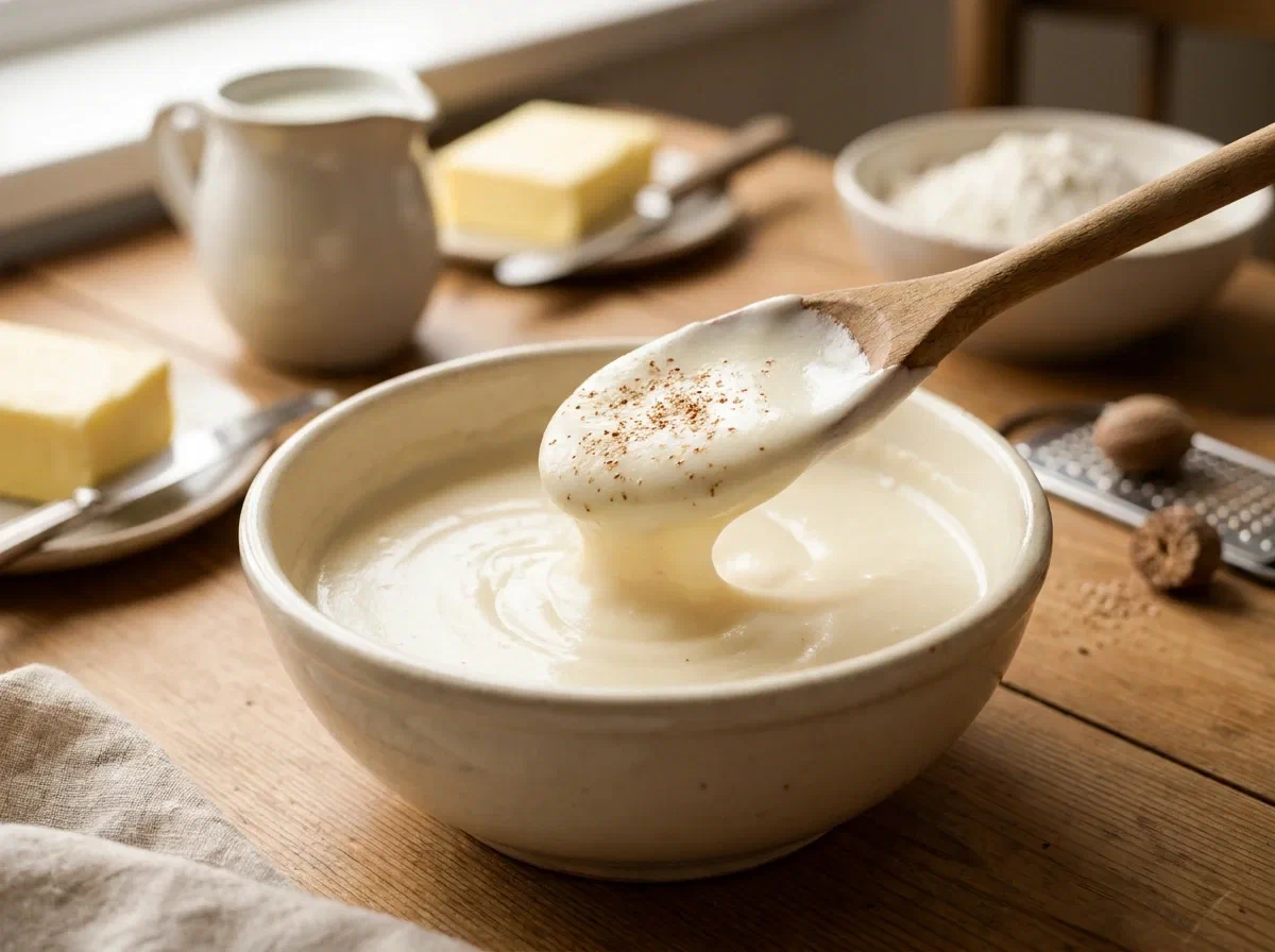 Salsa bechamel casera, cremosa y sin grumos