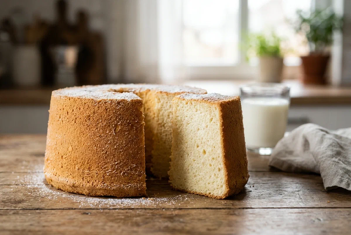 Chiffon cake sin leche ni mantequilla, alto y esponjoso de verdad