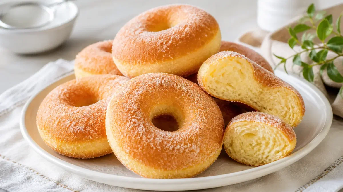 Rosquillas al horno sin mantequilla ni leche, de verdad esponjosas