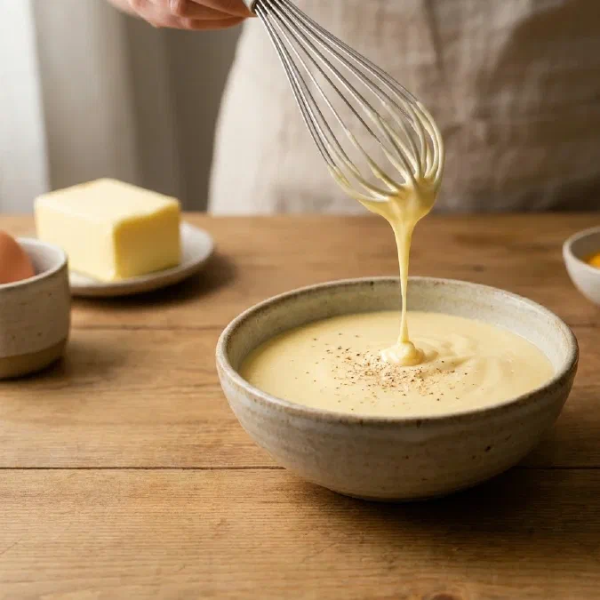Salsa olandese cremosa, liscia e senza impazzire