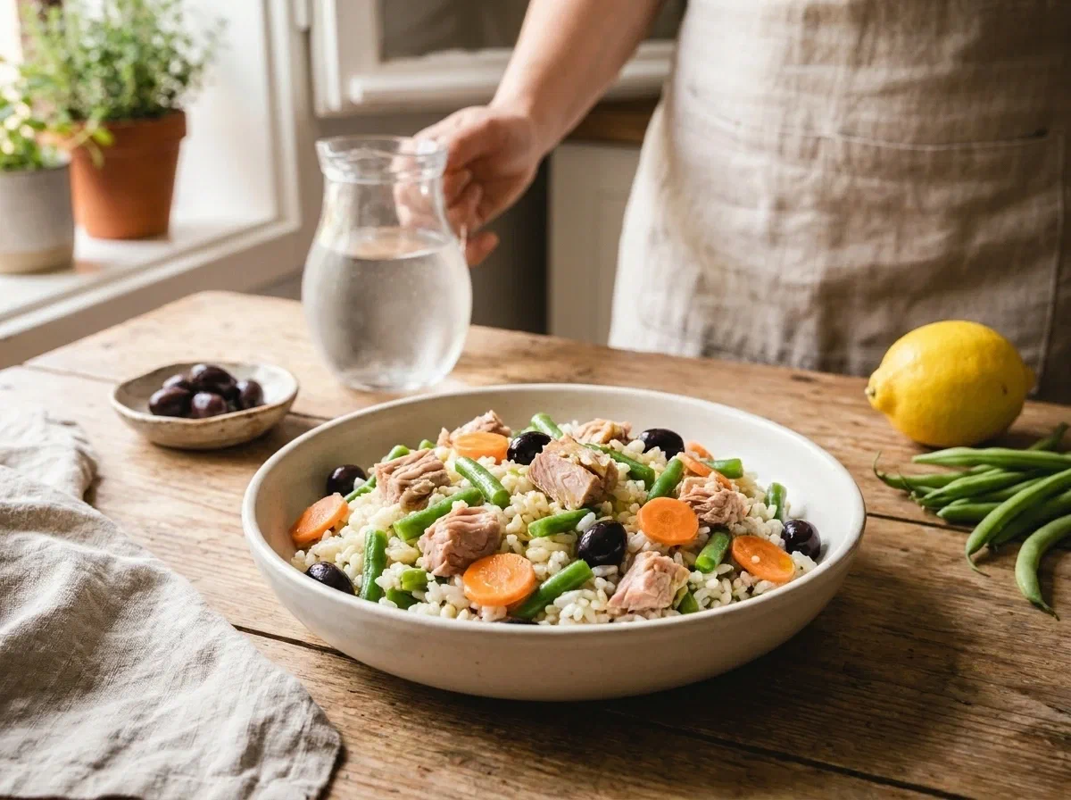 Rice Salad with Tuna and Green Beans — a Proper Summer Lunch