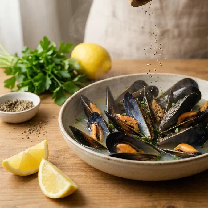 Impepata di cozze à la napolitaine