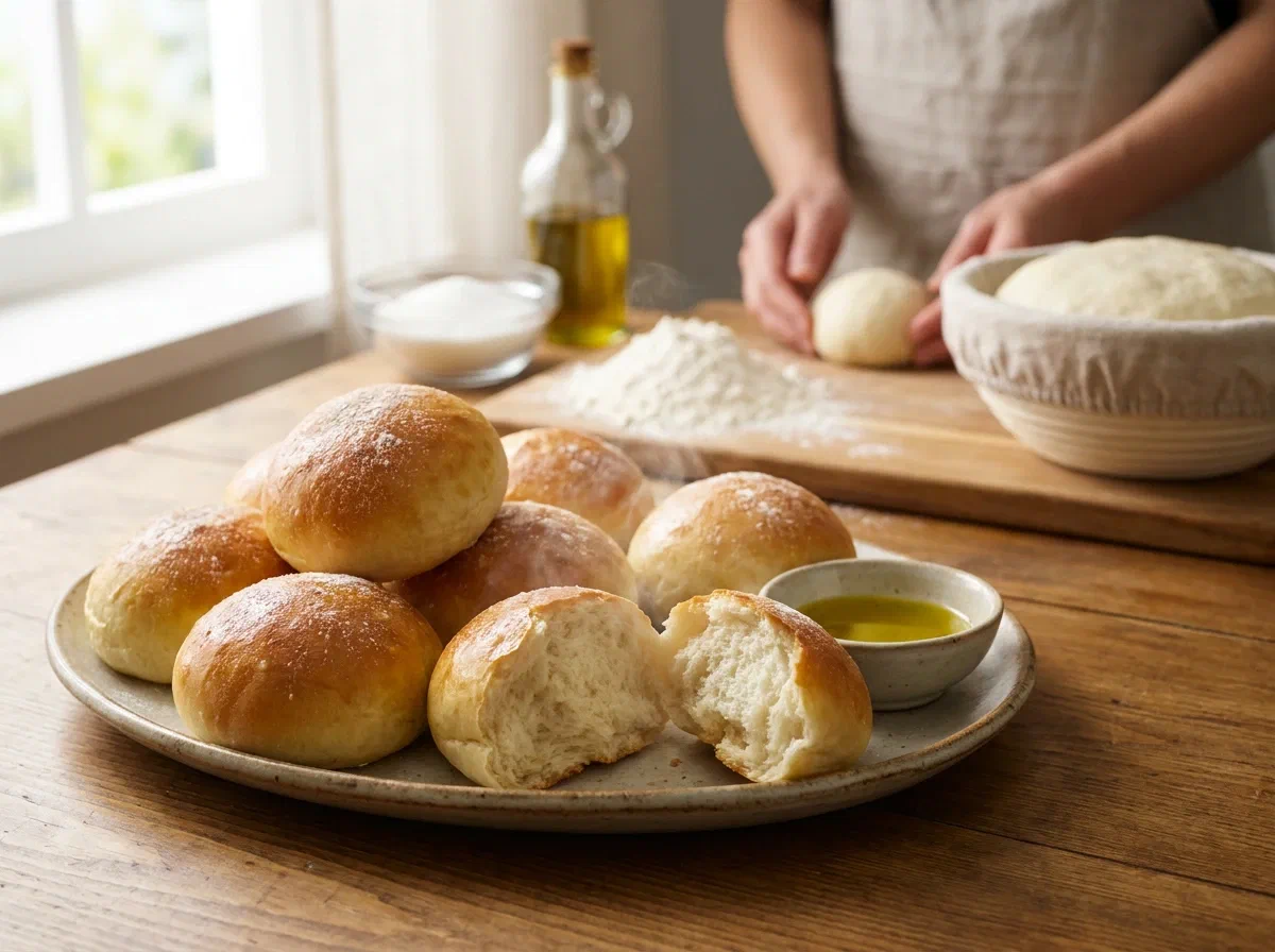 Panini all'olio super morbidi, soffici come quelli del forno