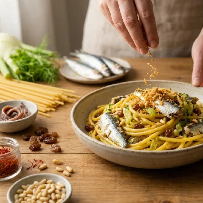Pasta con le sarde alla siciliana