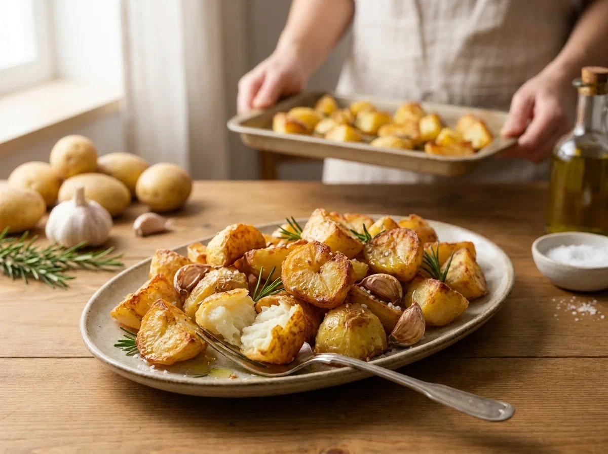 Patate al forno perfette, croccanti fuori e morbide dentro