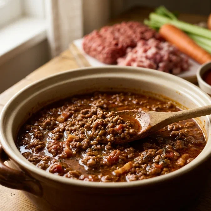 Ragù alla bolognese, la ricetta classica a cottura lenta