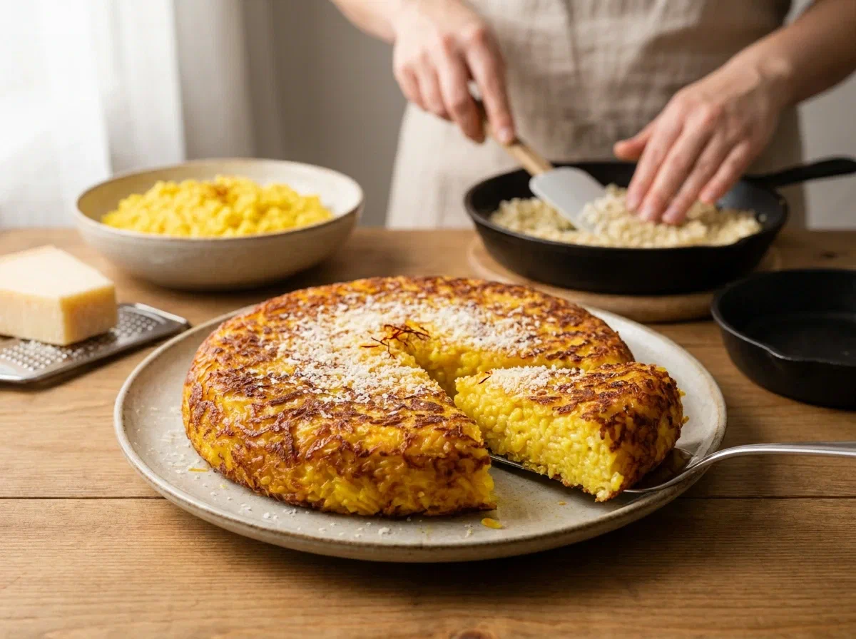 Risotto al salto, la crosticina croccante del giorno dopo